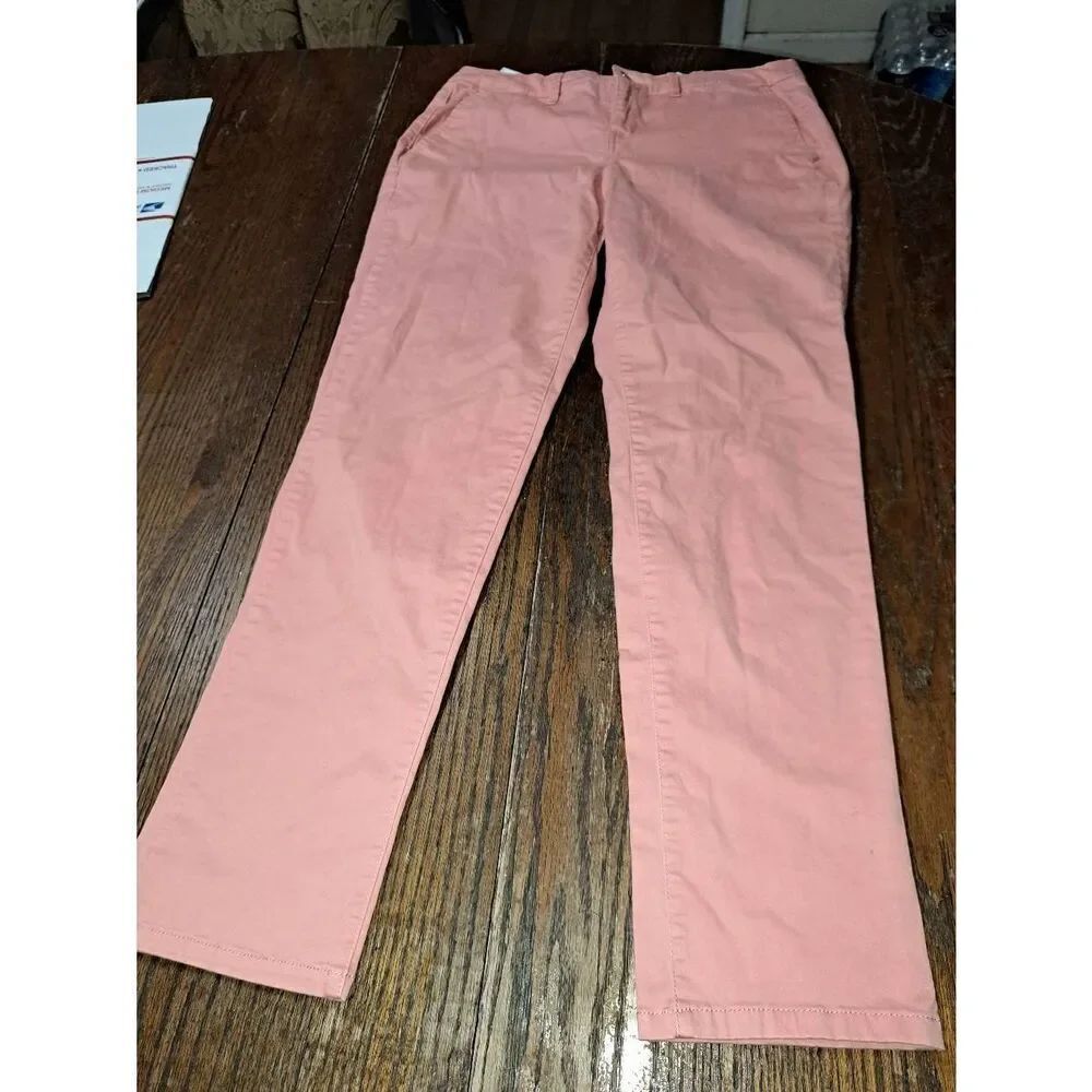 Missy Size 4 Bandolino Peach Felicia Mid Rise Pants with Pockets and Belt Loops